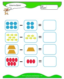 Çıkarma İşlemi Çalışma Sayfaları